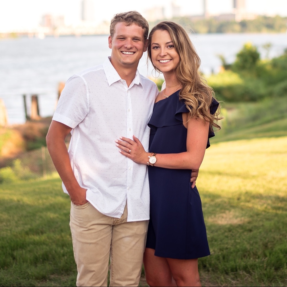 Sugar + Lips navy one-shoulder mini shift dress